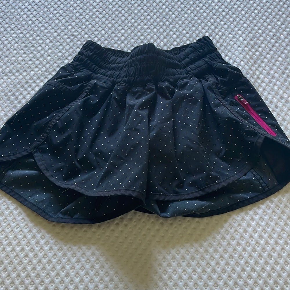 Black and White Polka Dot Tracker Shorts